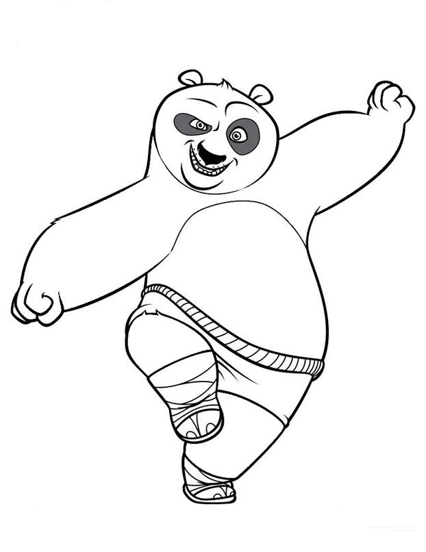 622x806 Kung Fu Panda Coloring Pages