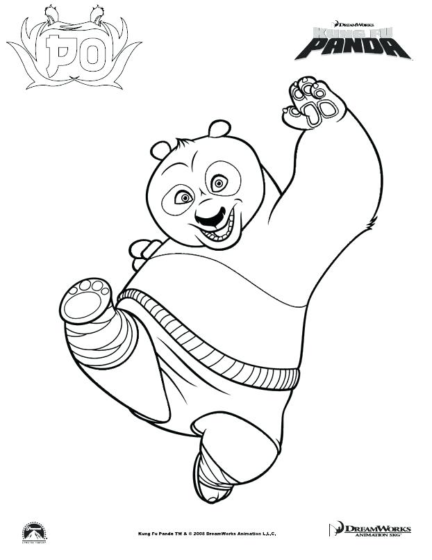 622x806 Kung Fu Panda Coloring Pages