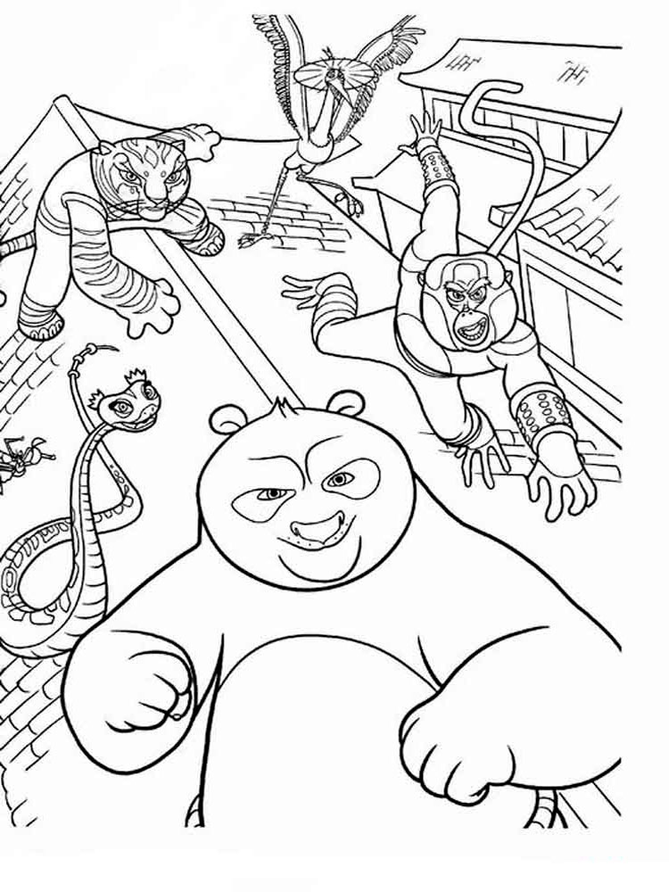 750x1000 Free Printable Kung Fu Panda Coloring Pages