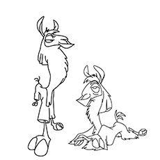 Kuzco Coloring Pages