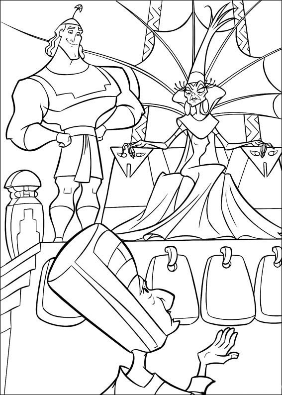 567x794 Kronk's New Groove Printable Coloring Book