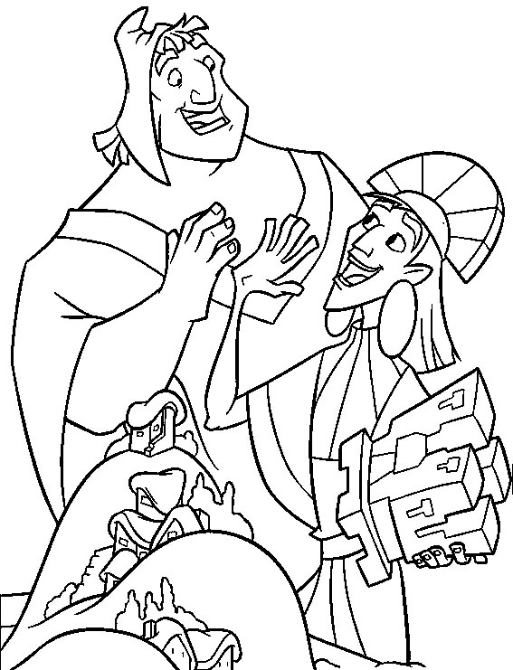 567x741 Disney Coloring Pictures For Kids Emperor's New Groove Coloring Pages