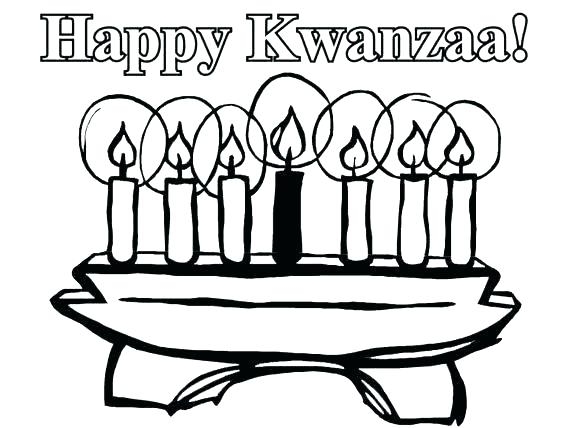 570x428 Kwanzaa Symbols Coloring Pages