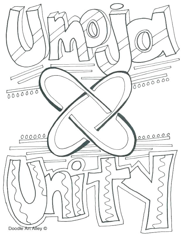 618x800 Kwanza Coloring Pages
