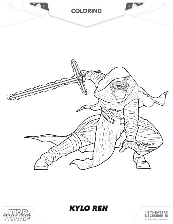 600x776 Kylo Ren Coloring Page Inspirational Star Wars Coloring Pages