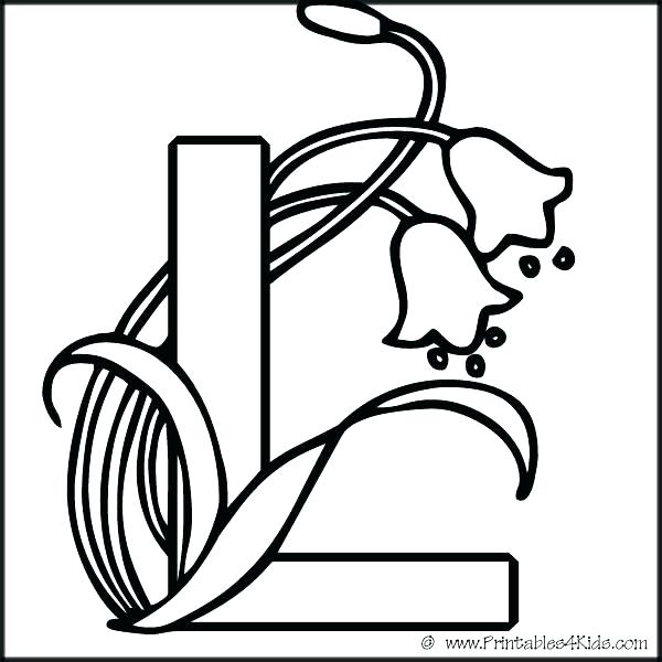 600x600 Letter L Coloring Page Coloring Letter L Coloring Pages Alphabet
