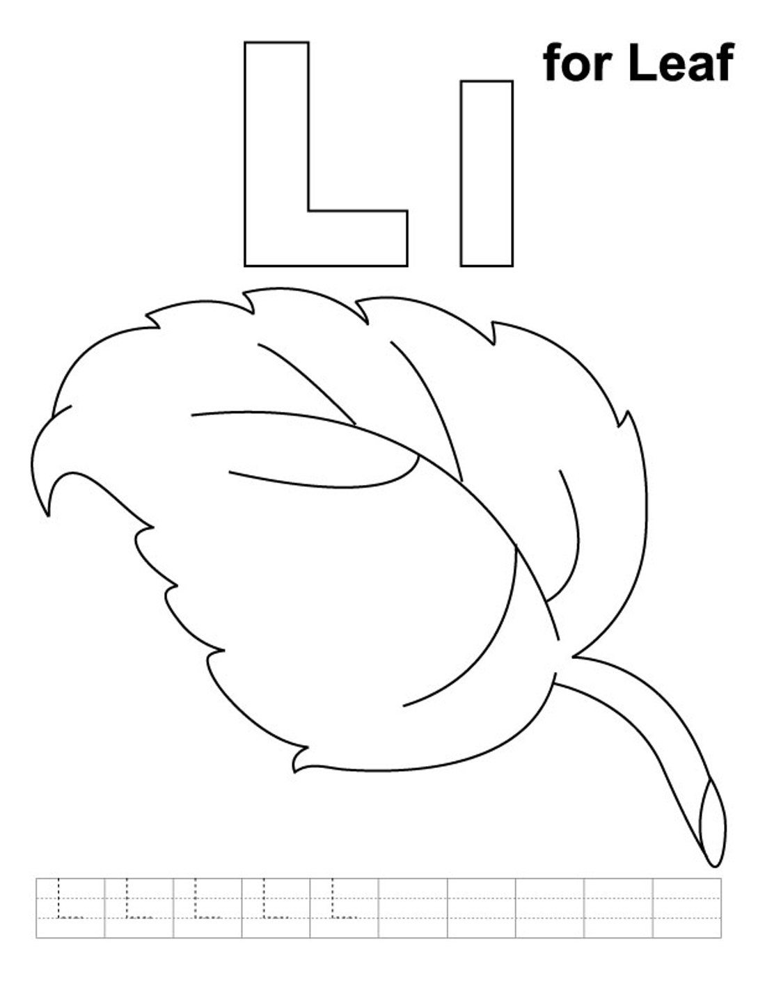 1089x1410 Letter L Coloring Pages Eassume Sheets