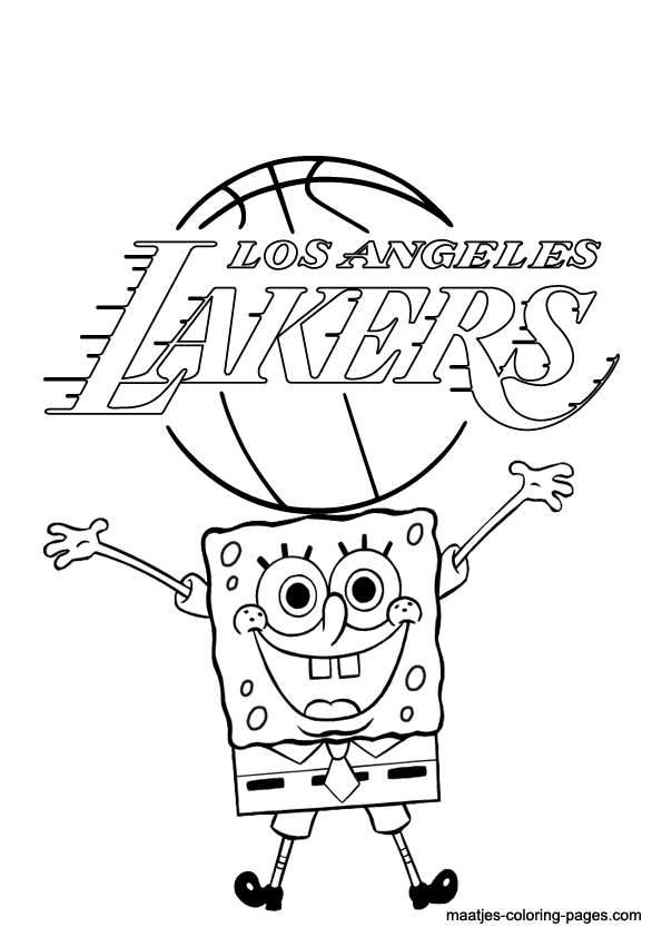 595x842 Lakers Coloring Page