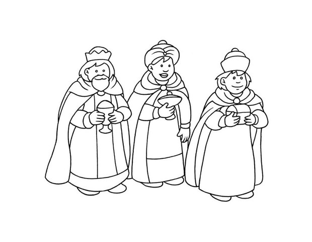 620x480 Three Kings Coloring Pages