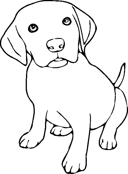 438x595 Astonishing Black Lab Coloring Pages Labrador With Retriever Page