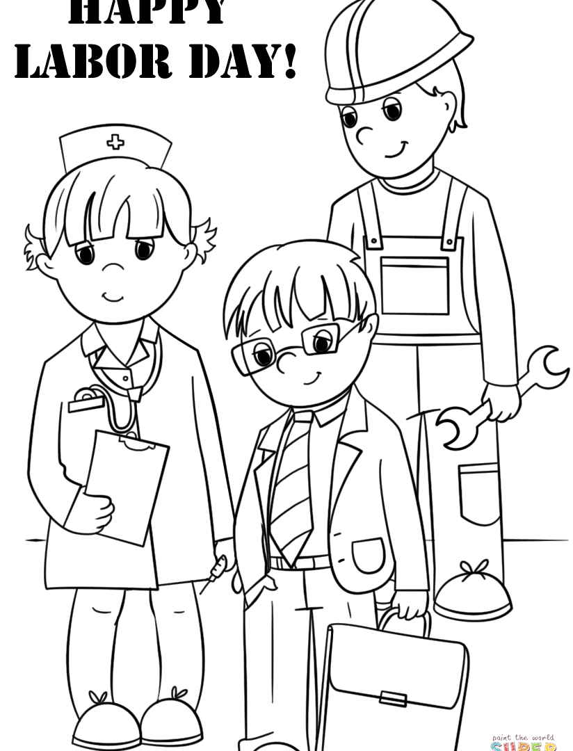 824x1080 Happy Labor Day Coloring Page Free Printable Pages For Kids Adults