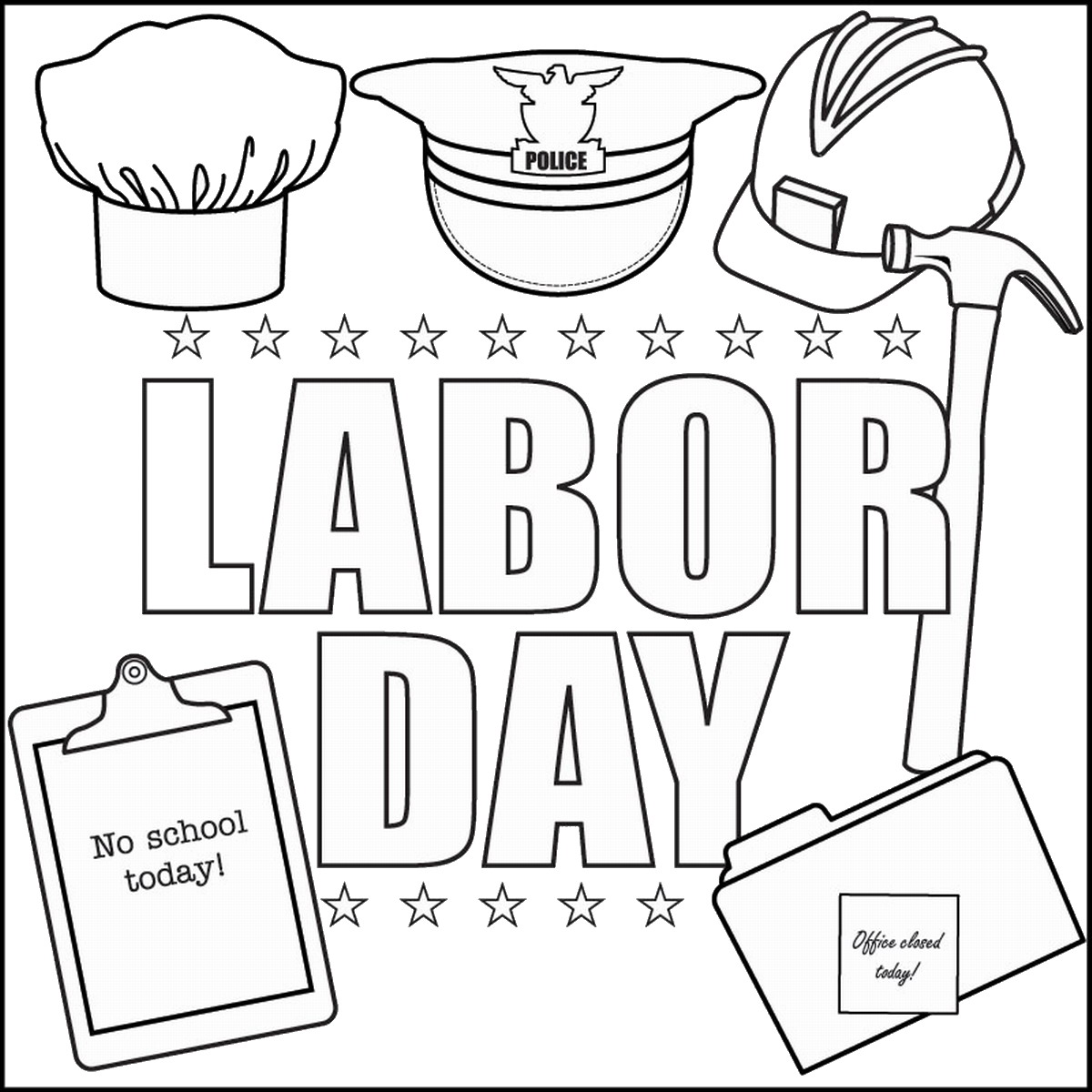 1200x1200 Labor Day Coloring Pages