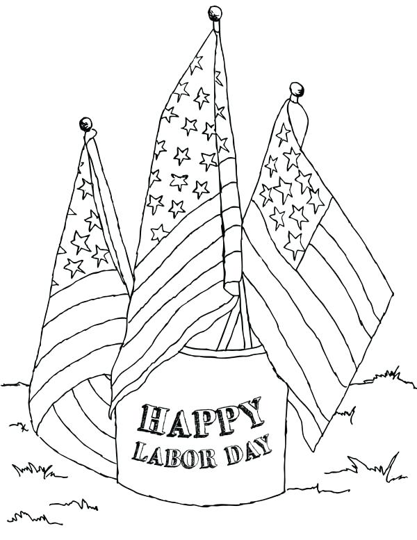 600x777 Labor Day Coloring Sheets Labor Day Coloring Page Labor Day