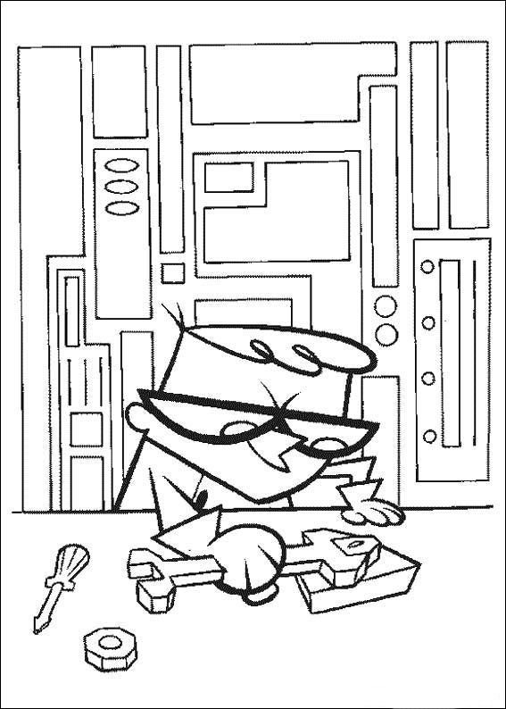 567x794 Dexter's Laboratory Coloring Pages Coloring Pages For Kids