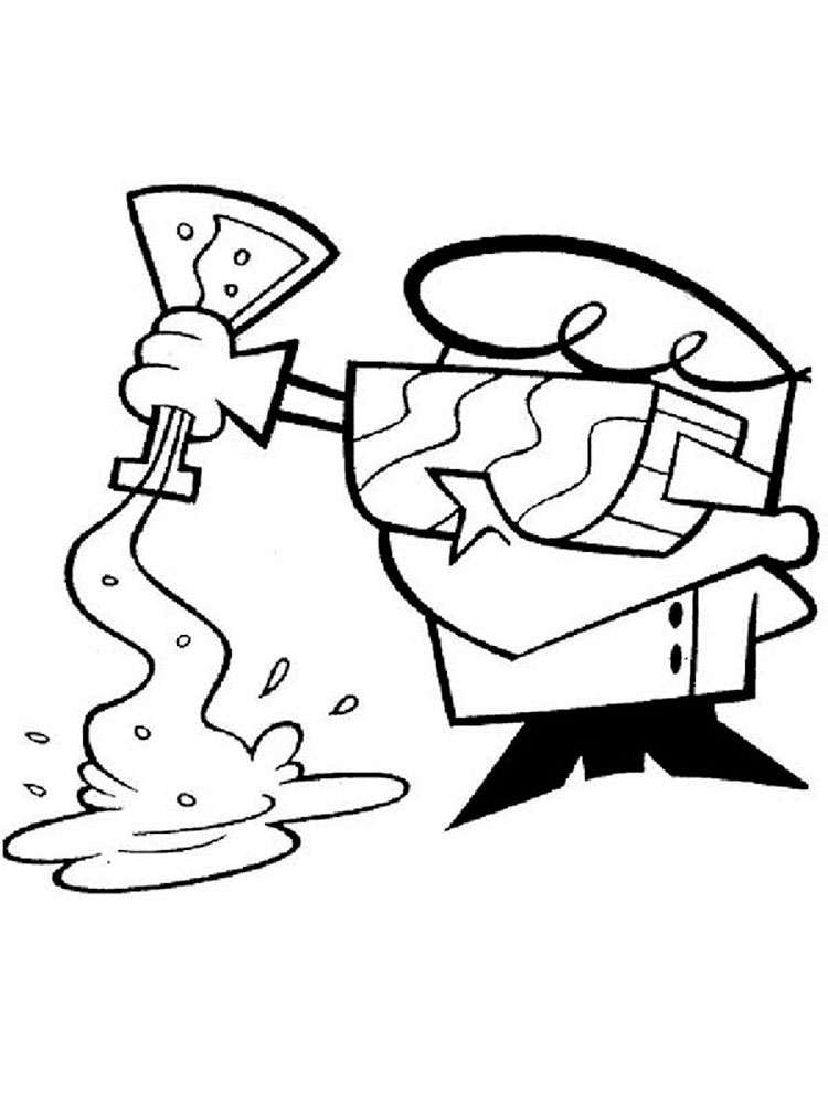750x1000 Dexter's Laboratory Coloring Pages Download And Print Dexter