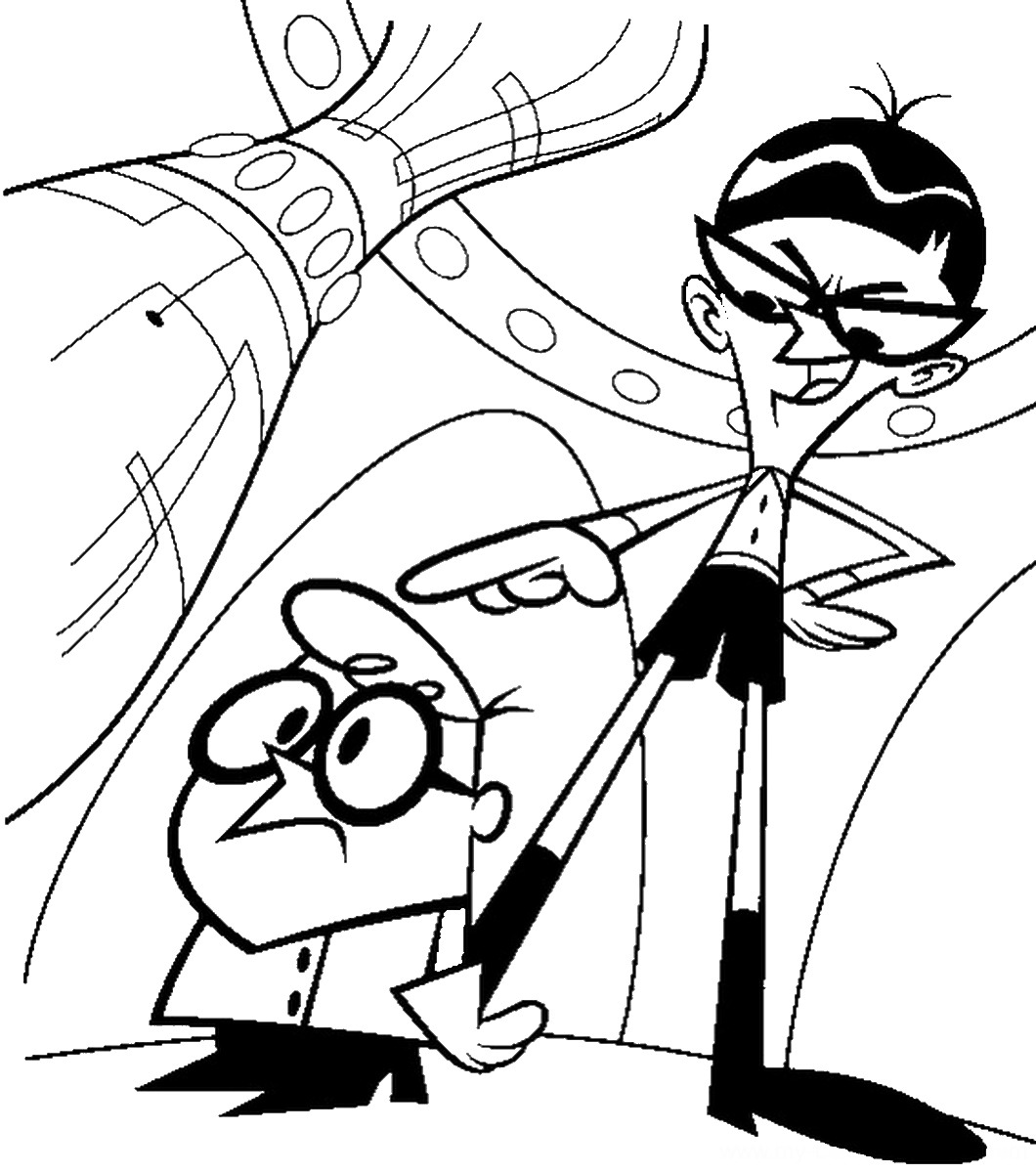 1060x1200 Dexter Laboratory Coloring Pages