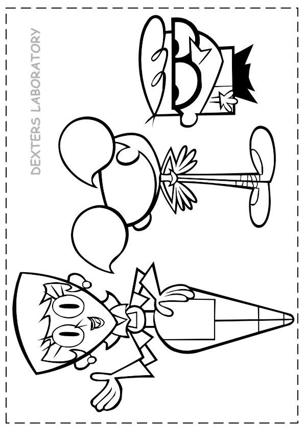595x841 Dexter Laboratory Coloring Page