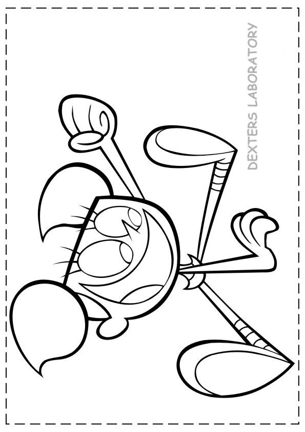 595x841 Dexter Laboratory Coloring Page
