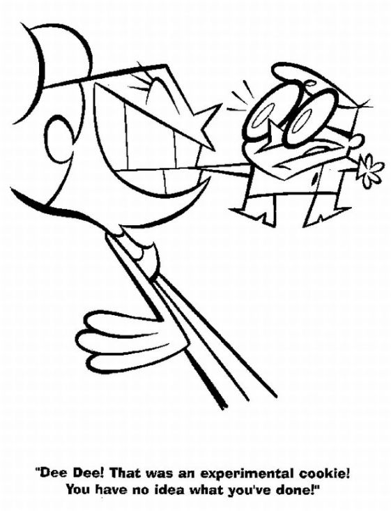 561x733 Dexters Lab Coloring Pages Learn To Coloring