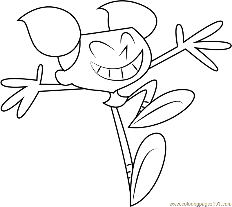 800x714 Dee Dee Dancing Coloring Page