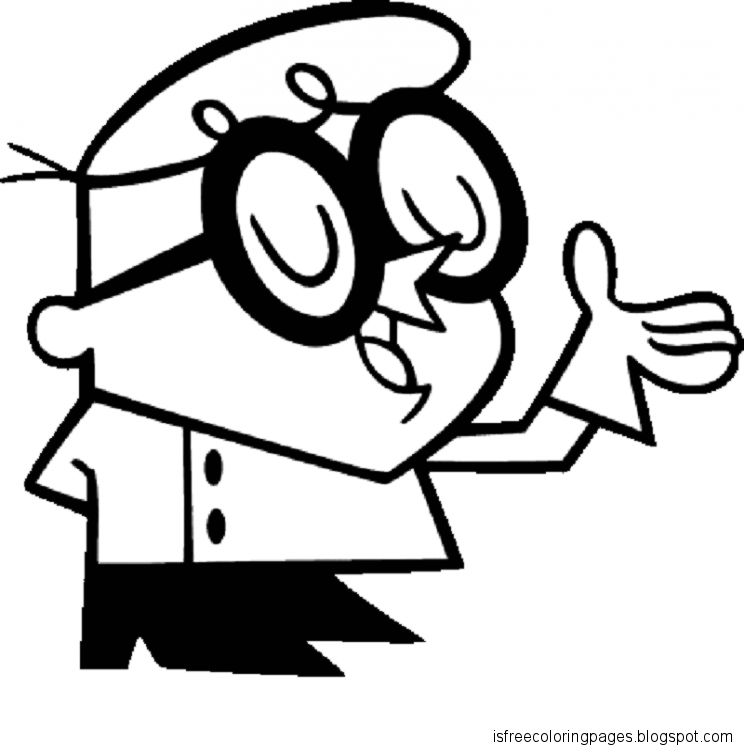744x752 Dexter's Laboratory Coloring Pages Free Coloring Pages