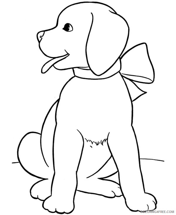 600x734 Labrador Puppies Coloring Pages