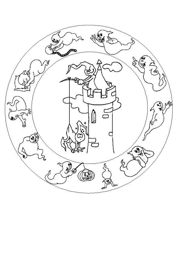 578x850 Labyrinth Mandala Coloring Pages
