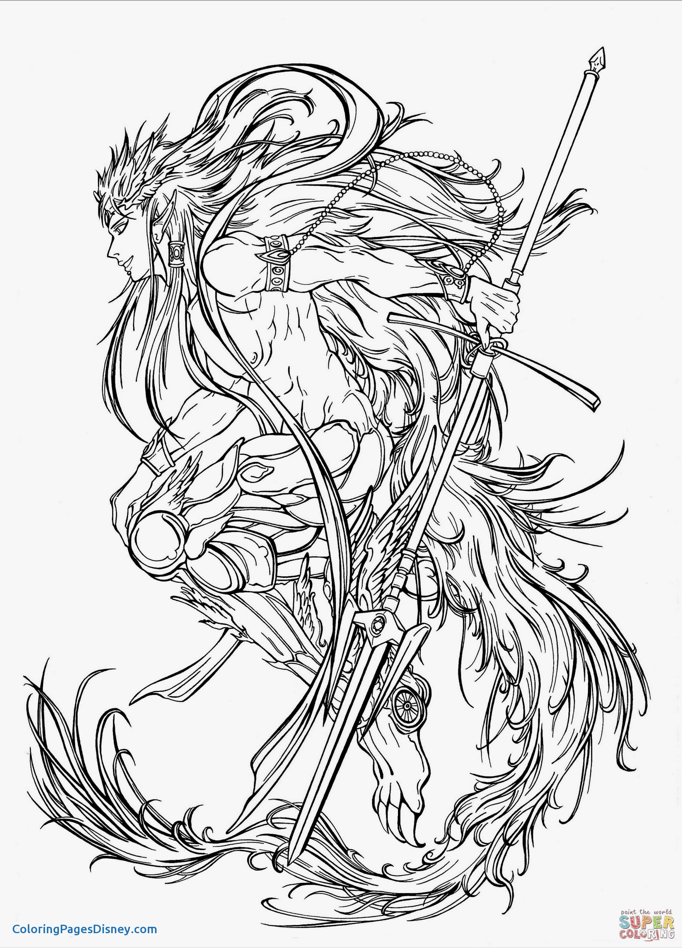 2257x3134 Claymore Manga Coloring Pages New Muu Alexius In His Djinn S Equip