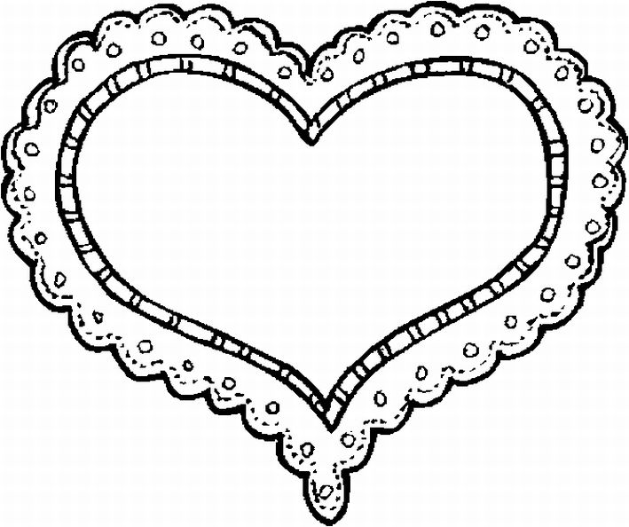 709x594 Free Coloring Pages Etyho Lace Heart Coloring Pages