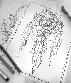 290x340 Lace Dream Catcher Coloring Page