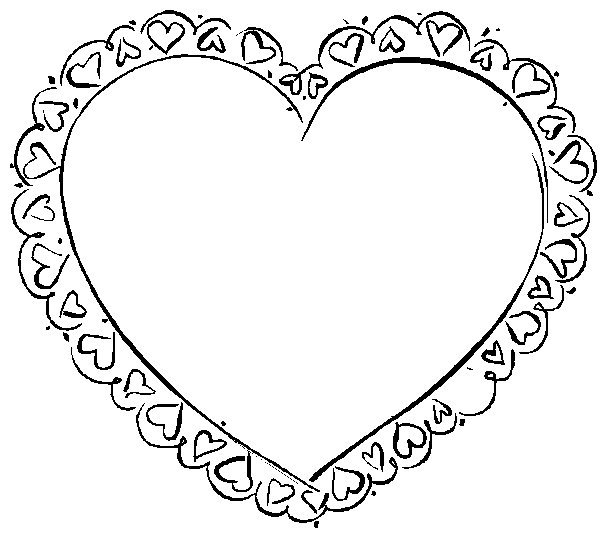 609x538 Valentine's Coloring Pages