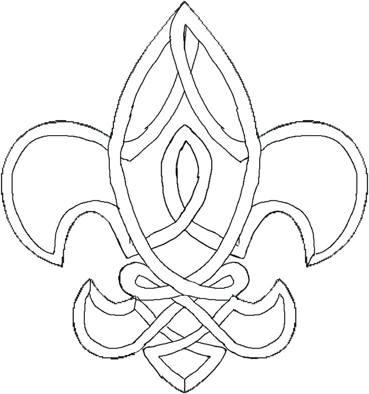 736x787 Bow Coloring Pages Bow Coloring Pages Free Printable Fleur De Lis