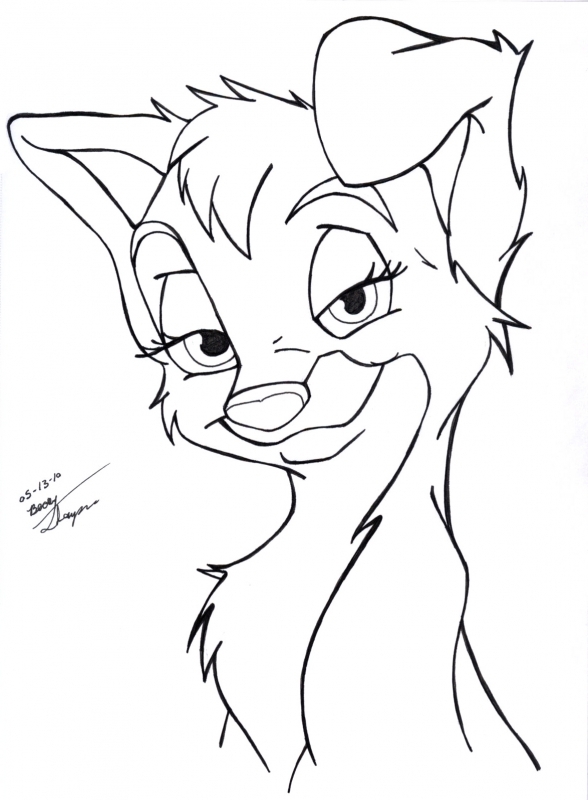588x800 Modern Lady And The Tramp Angel Coloring Pages Festooning