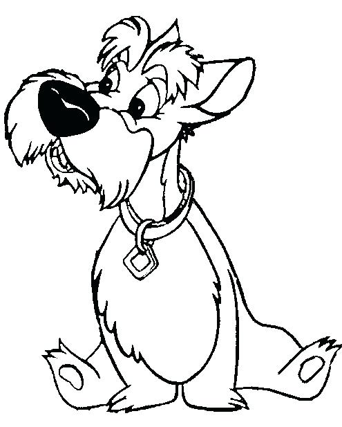 495x617 Lady And The Tramp Coloring Pages Lady And The Tramp Coloring
