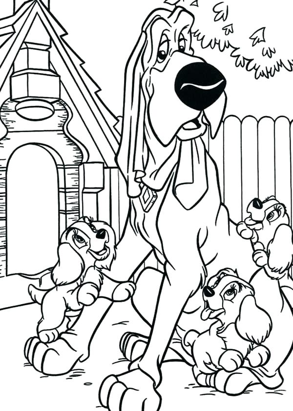 600x843 Lady And The Tramp Coloring Pages Lady And Tramp Coloring Pages