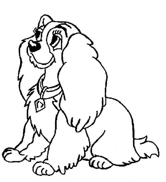 Lady And The Tramp Coloring Pages at GetDrawings | Free download