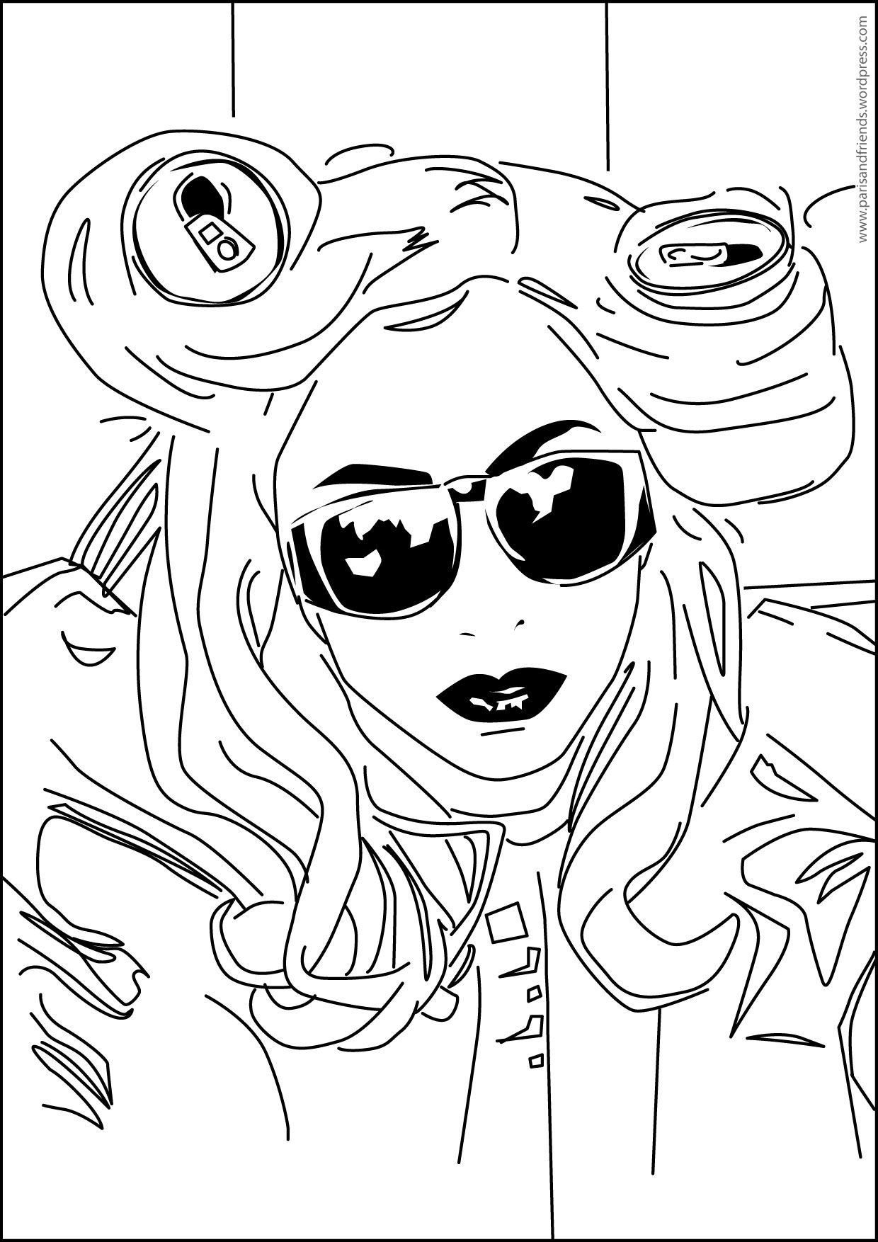 1240x1754 Album Lady Gaga Coloring Pages Color Printingsonic Coloring