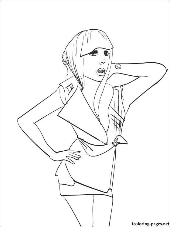 560x750 Coloring Page For Fans Of Lady Gaga Coloring Pages