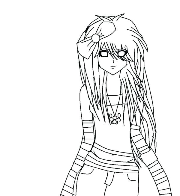 600x654 Anime Coloring Page Google Search Coloring Pages Anime Coloring