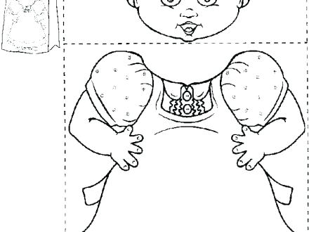 440x330 Old Lady Who Lived In A Shoe Coloring Page