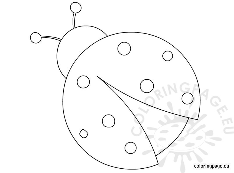 804x595 Free Ladybug Coloring Page