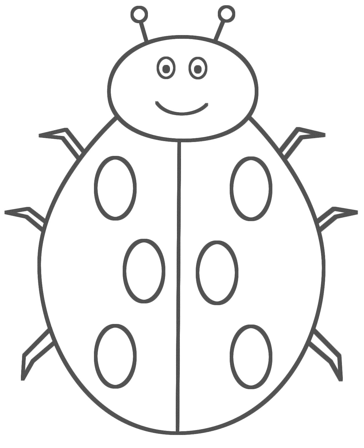 1255x1546 Ladybug Coloring Sheets