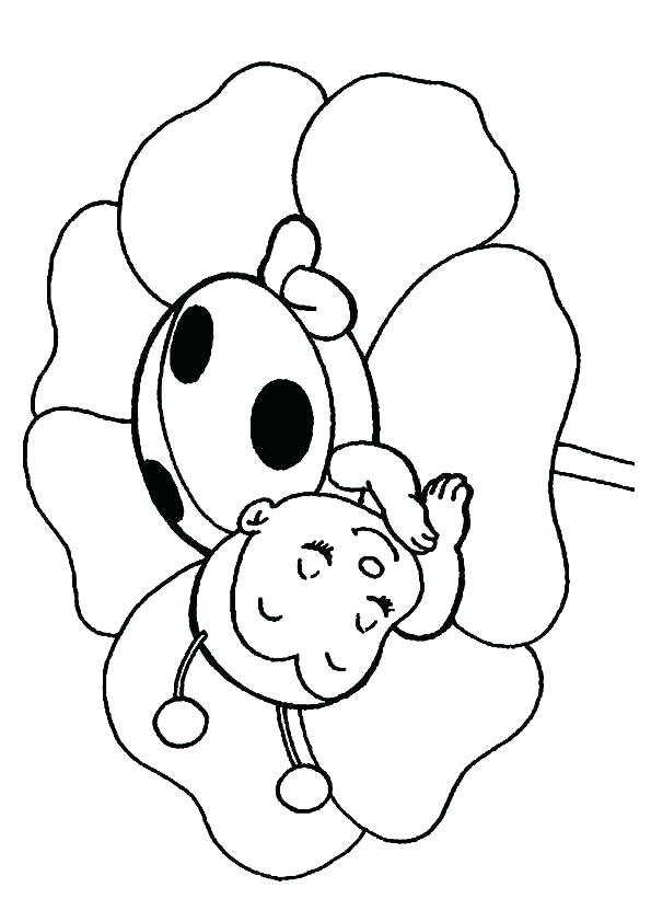 595x842 Bug Coloring Pages Coloring Pages A Small Bug Town Ladybug Girl