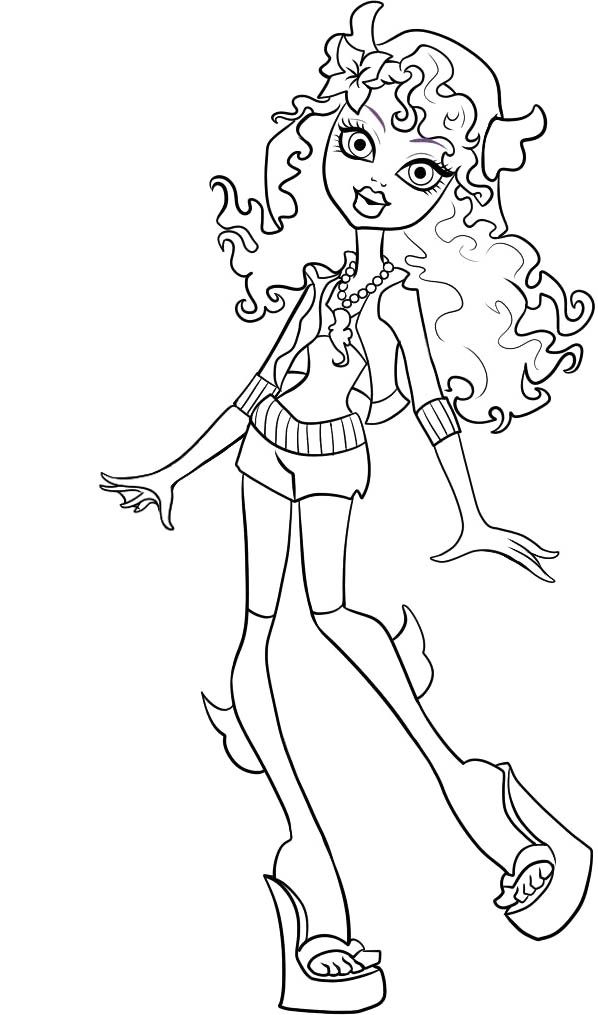 598x1015 Pictures Monster High Lagoona Blue Coloring Pages