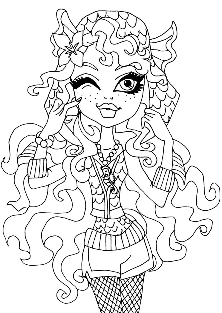 743x1049 Pictures Monster High Lagoona Blue Coloring Pages Coloring Pages