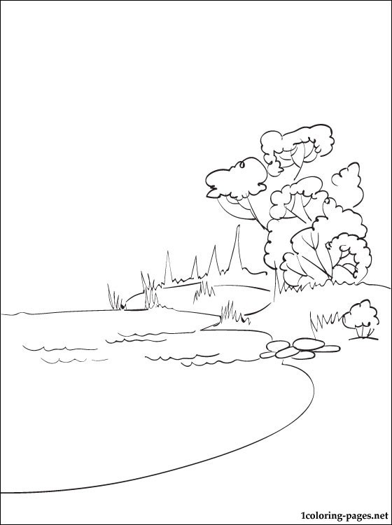 560x750 Lake Coloring Page Coloring Pages