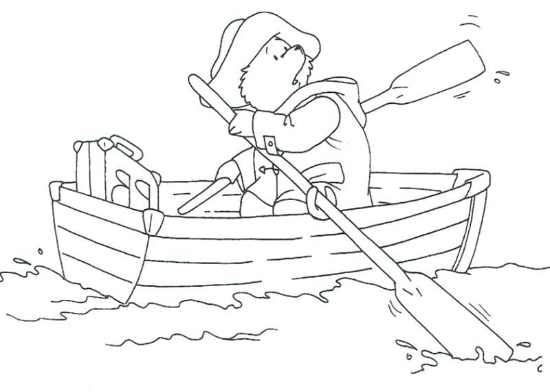 800x570 Paddington Bear Coloring Pages Bear Bear Paddling