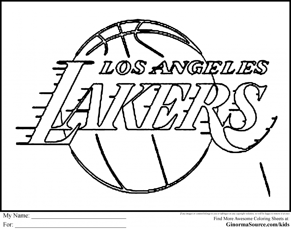 940x739 Lakers Coloring Pages