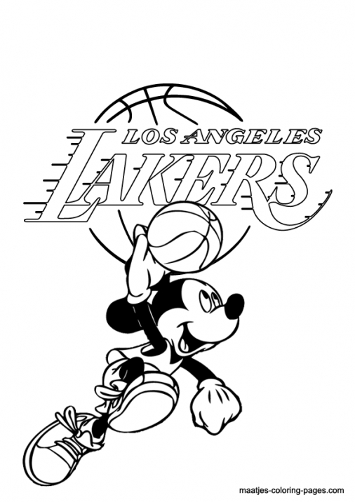 506x716 Los Angeles Lakers Coloring Pages Lakers Coloring Pages La Lakers