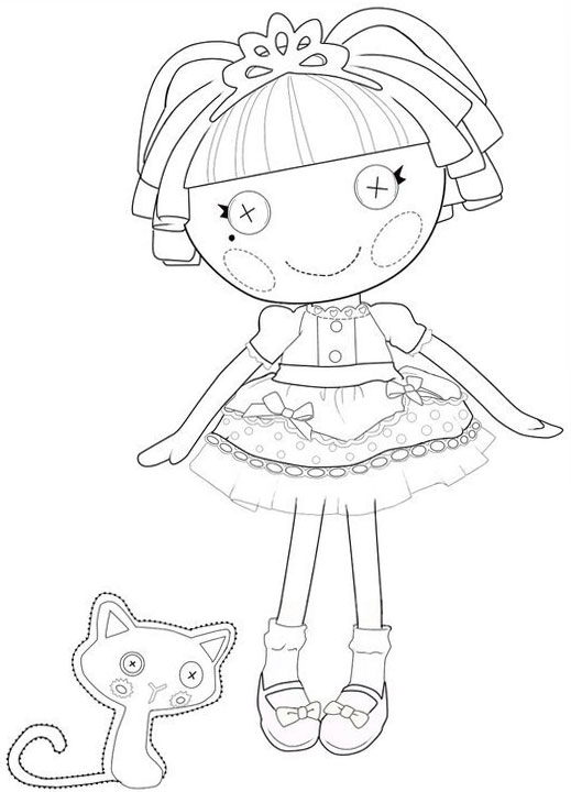 519x720 Lalaloopsy Coloring Pages For Girls To Print For Free